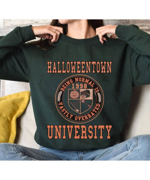 Halloweentown University Sweatshirt, Halloween Town Est 1998 Shirt Sweatshirt, Fall Sweatshirt, Pumpkin Shirt, Womens Halloween Sweatshirt