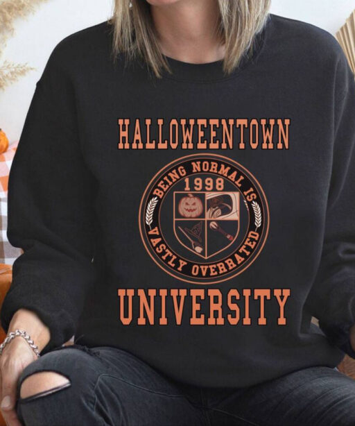 Halloweentown University Sweatshirt, Halloween Town Est 1998 Shirt Sweatshirt, Fall Sweatshirt, Pumpkin Shirt, Womens Halloween Sweatshirt