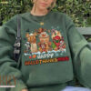 Happy HalloThanksMas Sweatshirt, Mickey Halloween Sweatshirt, Disney Coffee Halloween Thanksgiving Christmas Sweatshirt, Mickey Thanksgiving