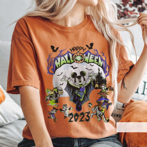 Happy Halloween 2023, Disney Halloween 2023 shirt, Mickey and Friend, Funny disney halloween, Mickey Minnie, Nightmare On The Main Streat