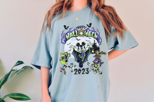 Happy Halloween 2023, Disney Halloween 2023 shirt, Mickey and Friend, Funny disney halloween, Mickey Minnie, Nightmare On The Main Streat