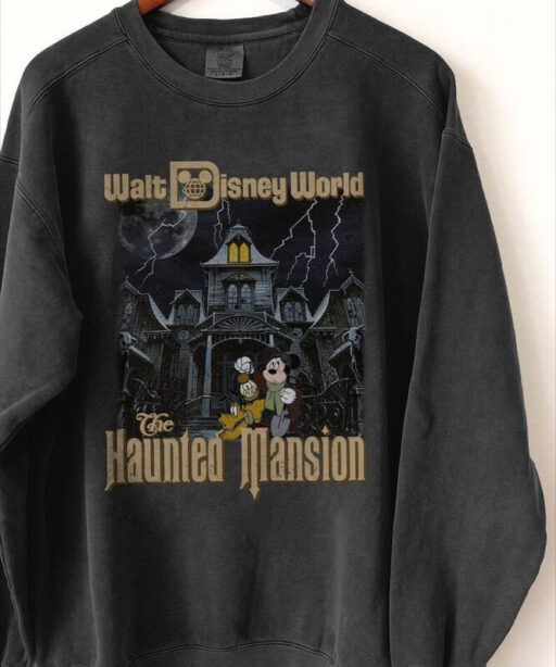 Haunted Mansion Shirt, The Haunted Mansion Map, Mickey Haunted Mansion, Retro Disney Halloween shir, Disneyland Trip, disney couple shirt