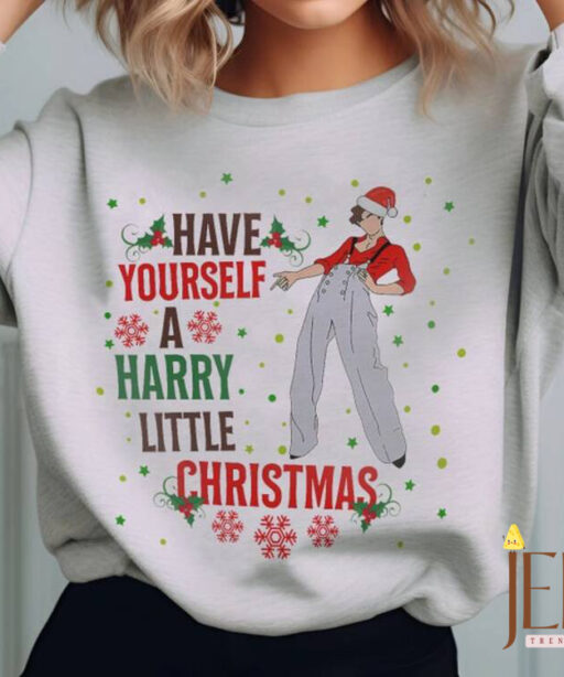 Have Yourself A Harry Little Christmas shirt, Harry xmas, HS christmas shirt, HS crewneck, Harry Fan Merch, Love On tee, Harry Little Xmas