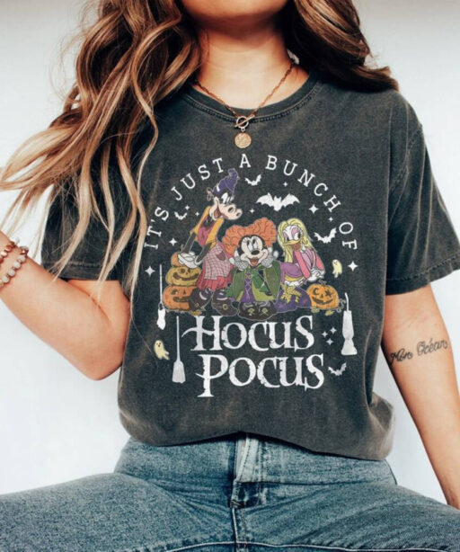 Hocus Pocus Comfort Colors Shirt, Retro Hocus Pocus Sweatshirt, Sanderson Sisters Sweatshirt, Halloween Party Shirts,Disney Halloween Outfit