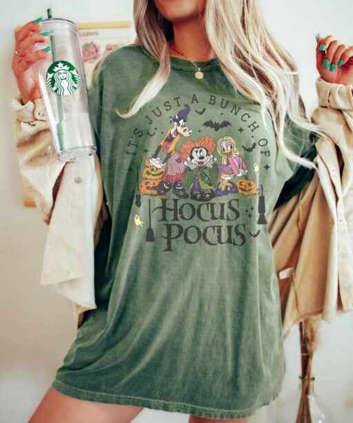 Hocus Pocus Comfort Colors Shirt, Retro Hocus Pocus Sweatshirt, Sanderson Sisters Sweatshirt, Halloween Party Shirts,Disney Halloween Outfit