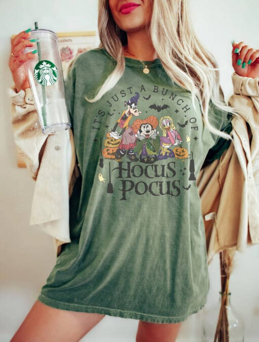 Hocus Pocus Comfort Colors Shirt, Retro Hocus Pocus Sweatshirt, Sanderson Sisters Sweatshirt, Halloween Party Shirts,Disney Halloween Outfit