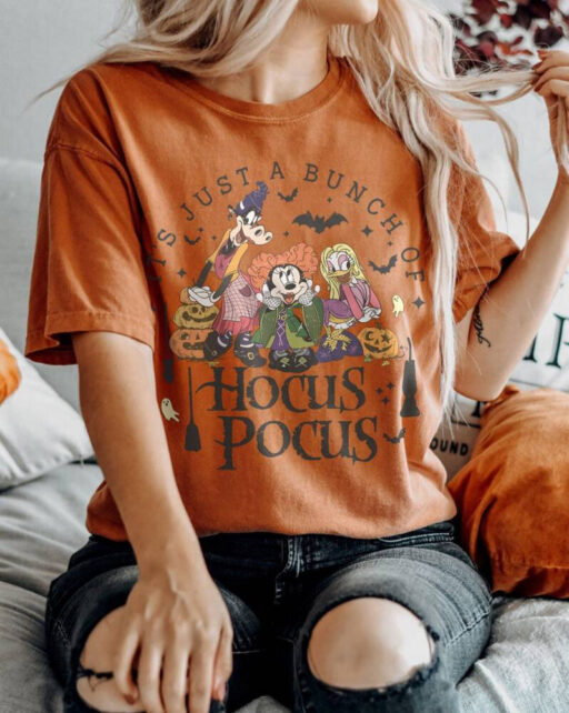 Hocus Pocus Comfort Colors Shirt, Retro Hocus Pocus Sweatshirt, Sanderson Sisters Sweatshirt, Halloween Party Shirts,Disney Halloween Outfit