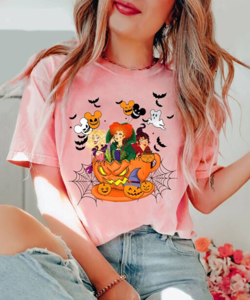 Hocus Pocus Teacup Balloon Shirt, Hocus Pocus Shirt, Witch Sisters Shirt, Sanderson Sisters Shirt, Disney Halloween Shirt, Disney Witch Tee