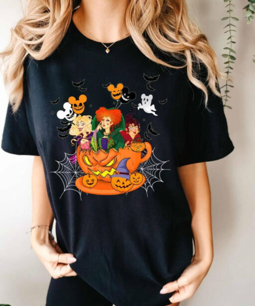 Hocus Pocus Teacup Balloon Shirt, Hocus Pocus Shirt, Witch Sisters Shirt, Sanderson Sisters Shirt, Disney Halloween Shirt, Disney Witch Tee