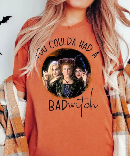 Hocus Pocus You Coulda Have A Bad Witch, Hocus Pocus Shirts, Witch Sisters Shirt, Funny Halloween Tees, Sanderson Sisters Halloween Shirt