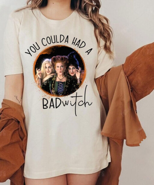 Hocus Pocus You Coulda Have A Bad Witch, Hocus Pocus Shirts, Witch Sisters Shirt, Funny Halloween Tees, Sanderson Sisters Halloween Shirt