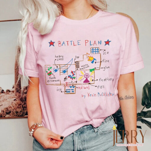 Home Alone Christmas shirt, Battle Plan Silhouette shirt, Home Security Shirt, Kevin Mccallister Movie Shirt, Battle Plan landscape xmas tee