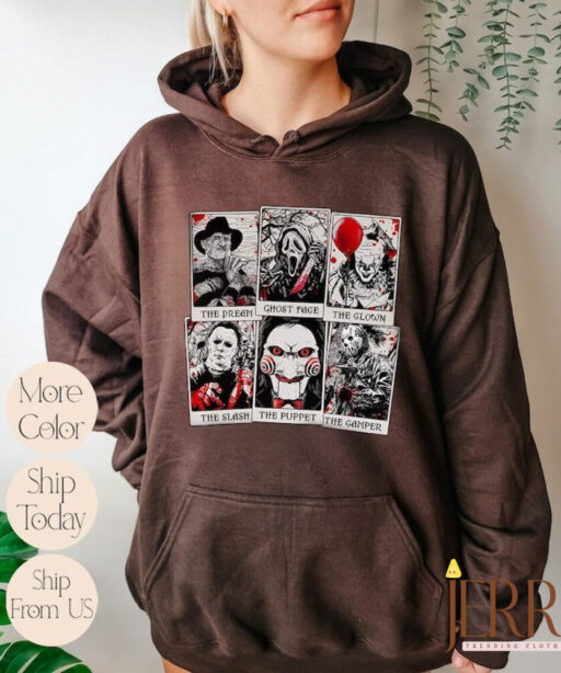 Horror Character Film Club Tarot Card Sweatshirt, Thriller Movie, Horror Movies, Scary Movie, Scream Ghost Face, Gift for Her