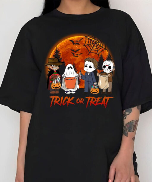 Horror Movies Halloween Shirt, Halloween Movie Characters Shirt, Trick Or Treat Shirt, Halloween Shirt, Halloween Party Shirt, Gift For Mom