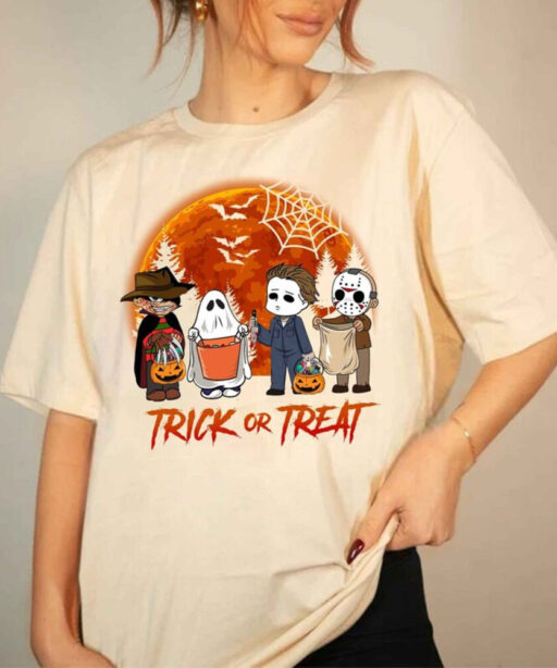 Horror Movies Halloween Shirt, Halloween Movie Characters Shirt, Trick Or Treat Shirt, Halloween Shirt, Halloween Party Shirt, Gift For Mom