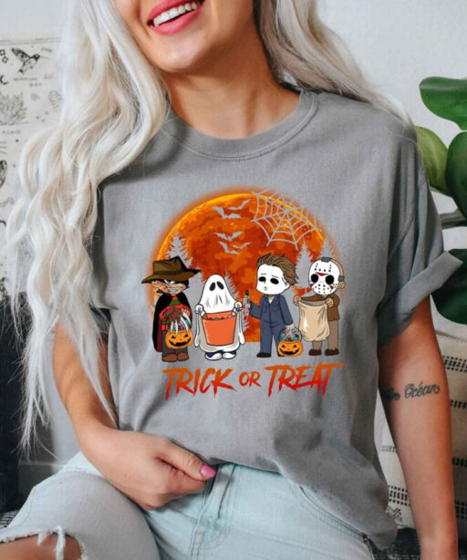 Horror Movies Halloween Shirt, Halloween Movie Characters Shirt, Trick Or Treat Shirt, Halloween Shirt, Halloween Party Shirt, Gift For Mom