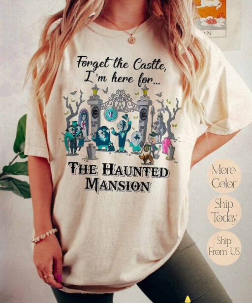 I'm Here For The Haunted Mansion Retro Comic Comfort T-Shirt, Halloween Shirt, Haunted Mansion Tee, Halloween Shirt, Haunted Mansion 1969