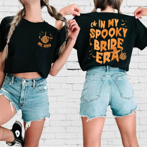 In My Spooky Bride Era Shirt, Halloween Bride Shirt, Engagement Gift, Halloween Bachelorette Party, Bridal Shower Gift, Wedding Gift