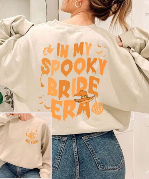 In My Spooky Bride Era Shirt, Halloween Bride Shirt, Engagement Gift, Halloween Bachelorette Party, Bridal Shower Gift, Wedding Gift