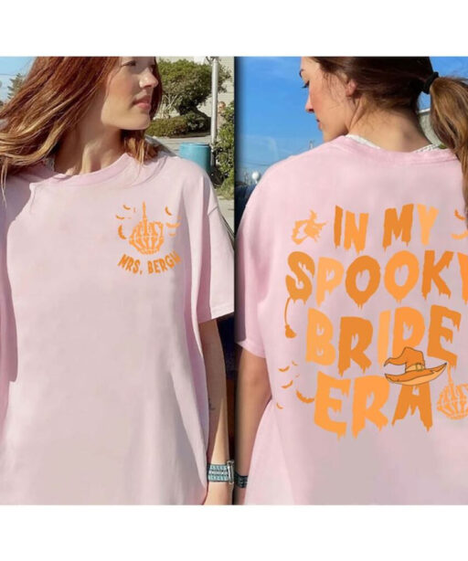 In My Spooky Bride Era Shirt, Halloween Bride Shirt, Engagement Gift, Halloween Bachelorette Party, Bridal Shower Gift, Wedding Gift