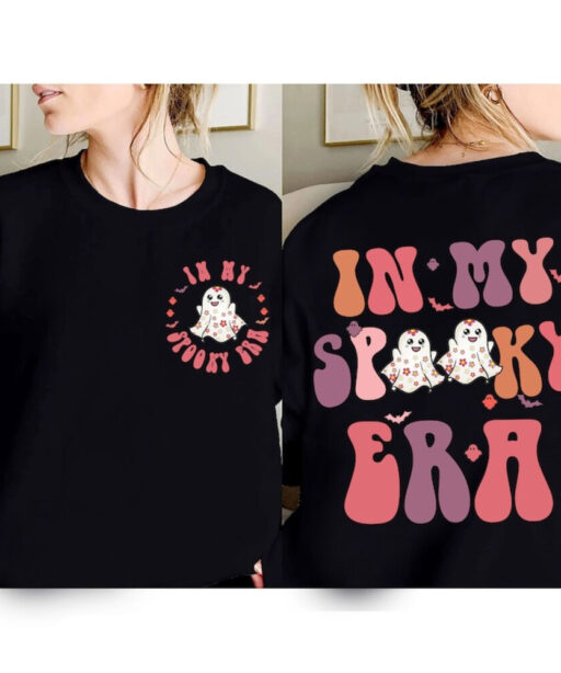 In My Spooky Era Shirt, Cute Ghost Shirt, Spooky Era, Halloween Mom, Halloween Teacher, Spooky Vibes, Spooky Season Shirt, Halloween Gifts