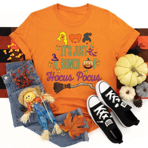 It's Just A Bunch Of Hocus Pocus Shirt, Hocus Pocus Shirt, Sanderson Sisters Shirt, Halloween Shirt, Disney Halloween Shirt, Halloween Party