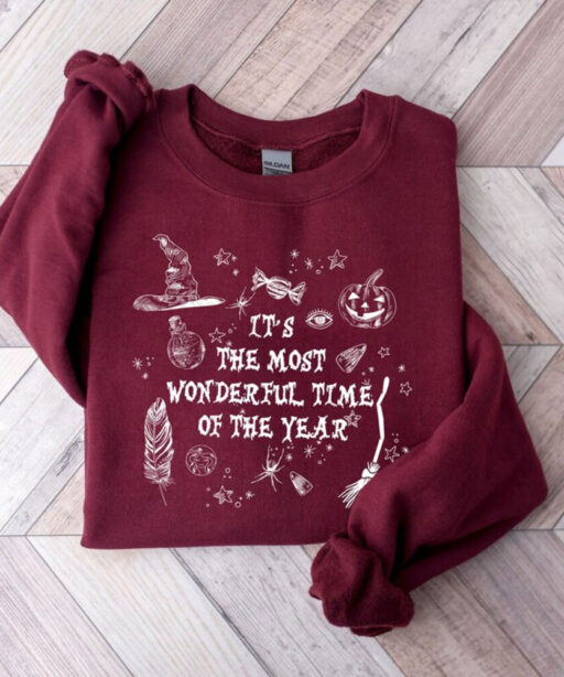 It's The Most Wonderful Time Of The Year Shirt, Spooky Shirt, Halloween Witch Shirt, Halloween Pumpkin Shirt, Halloween Shirt,Halloween Gift