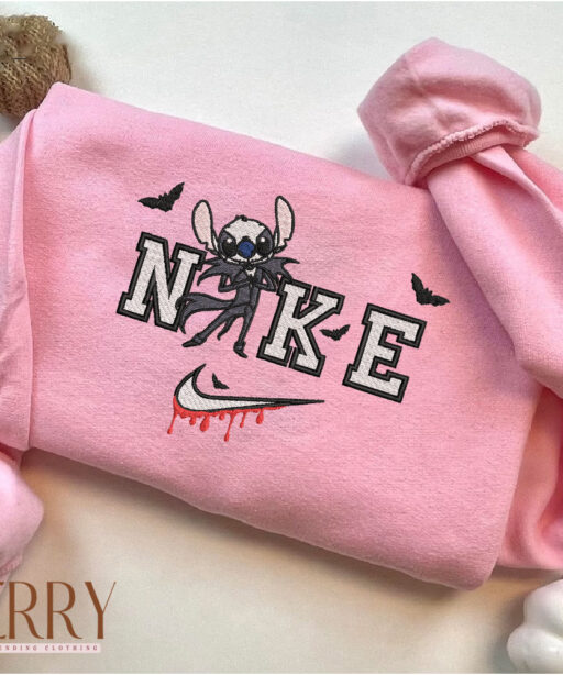 Jack Skellington Disney Halloween Nike Embroidered Sweatshirt