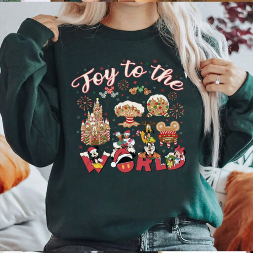 Joy To The World Disney Christmas Shirt, Epcot Christmas Shirt, Disney Christmas Family Shirt, Walt Disney World Shirt, Disney Group Shirt