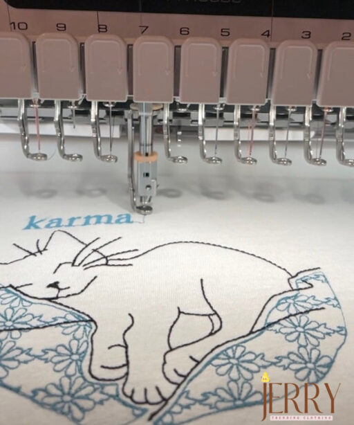 Karma Is A Cat Embroidered Sweatshirt