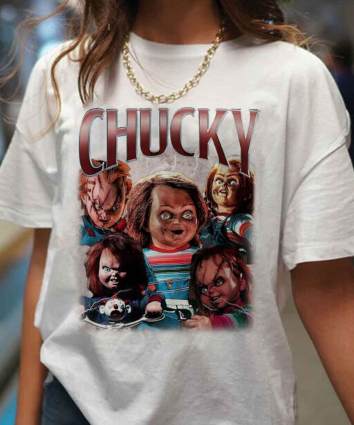 Limited Chucky Shirt, Vintage 90s Shirt, Horror Movie, Unisex Scary Nightmare Shirt, Bootleg Shirt, Horror Movie Shirt,Halloween Party Shirt