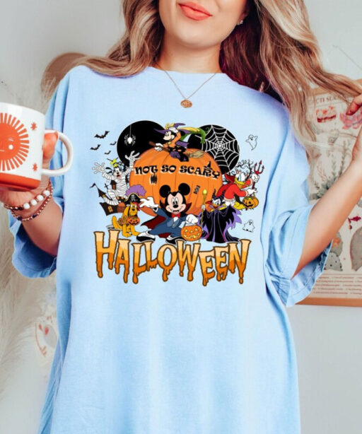 Mickey's Not So Scary Halloween Party 2023 Shirts, Halloween Mickey & Friends Shirt, Disney Halloween Shirt, Disney Halloween Skeleton Shirt