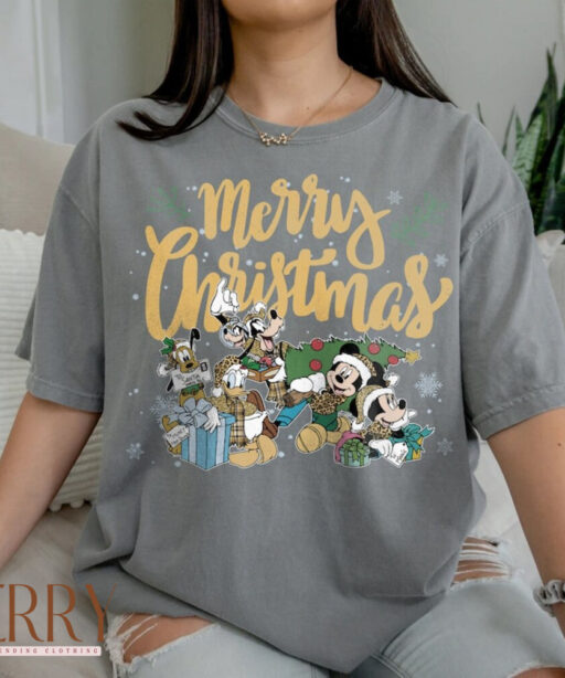 Merry Christmas Disney Shirt, Mickey and friends, Christmas Party Shirt, christmas tree, Mouse and friends, Magic Disney, Marry and bright