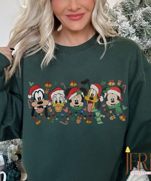 Merry Christmas Mouse And Friends shirt, Disney mickey and friends, christmas disney, Retro Disney xmas, christmas party, magic kingdom