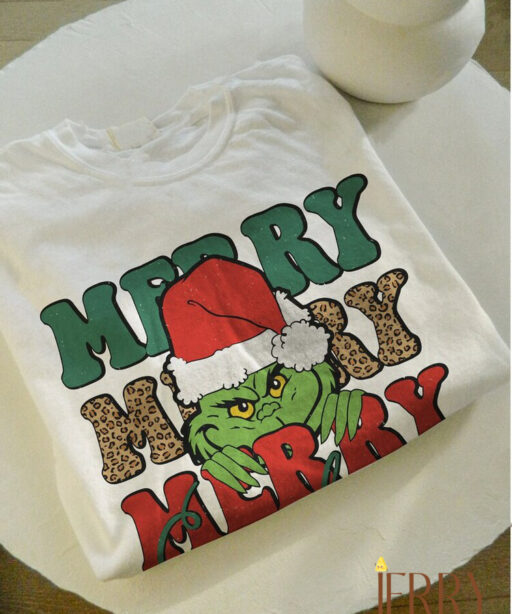 Merry Grinchmas Shirt, Grinch Merry Christmas, Retro Grnicmas tee, Funny grinch, xmas girnch friends, grinch face, Whovillee grinch xmas tee