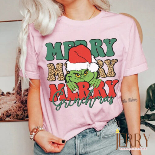 Merry Grinchmas Shirt, Grinch Merry Christmas, Retro Grnicmas tee, Funny grinch, xmas girnch friends, grinch face, Whovillee grinch xmas tee