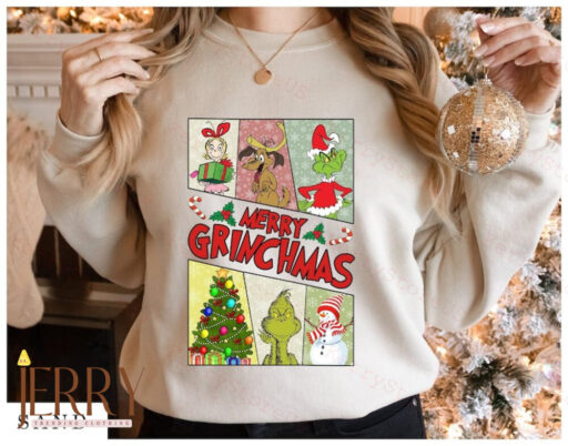 Merry Grinchmas Shirt, Grinch Santa Shirt, Christmas Grinch Gift, Funny Grinch Christmas, Merry Grinchmas Gift, Grinch Family Christmas Gift