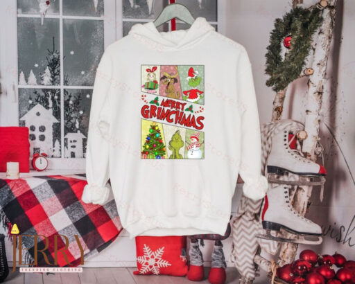 Merry Grinchmas Shirt, Grinch Santa Shirt, Christmas Grinch Gift, Funny Grinch Christmas, Merry Grinchmas Gift, Grinch Family Christmas Gift