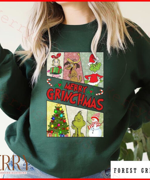 Merry Grinchmas Shirt, Grinch Santa Shirt, Christmas Grinch Gift, Funny Grinch Christmas, Merry Grinchmas Gift, Grinch Family Christmas Gift