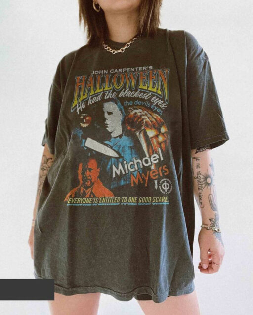 Micheal Myers Halloween shirt, Friday the 13th, Horror character sweatshirt, Vintage 90S Bootleg Shirt, Horror Movie, Vintage Halloween tee