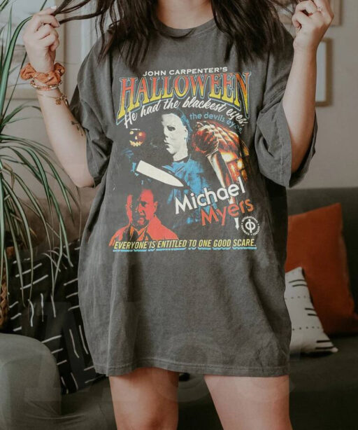 Micheal Myers Halloween shirt, Friday the 13th, Horror character sweatshirt, Vintage 90S Bootleg Shirt, Horror Movie, Vintage Halloween tee