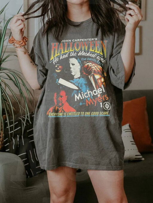 Micheal Myers Halloween shirt, Friday the 13th, Horror character sweatshirt, Vintage 90S Bootleg Shirt, Horror Movie, Vintage Halloween tee