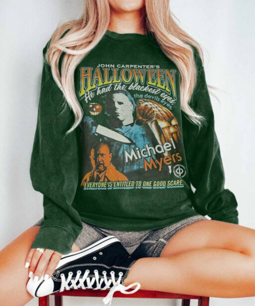 Micheal Myers Halloween shirt, Friday the 13th, Horror character sweatshirt, Vintage 90S Bootleg Shirt, Horror Movie, Vintage Halloween tee