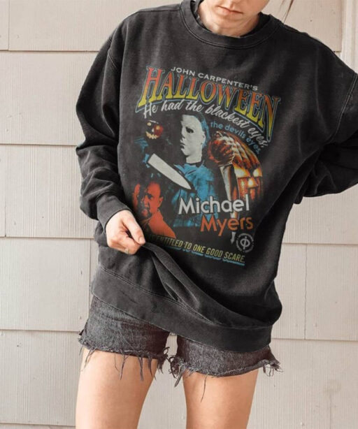 Micheal Myers Halloween shirt, Friday the 13th, Horror character sweatshirt, Vintage 90S Bootleg Shirt, Horror Movie, Vintage Halloween tee