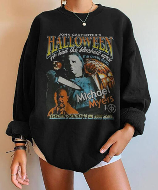 Micheal Myers Halloween shirt, Friday the 13th, Horror character sweatshirt, Vintage 90S Bootleg Shirt, Horror Movie, Vintage Halloween tee