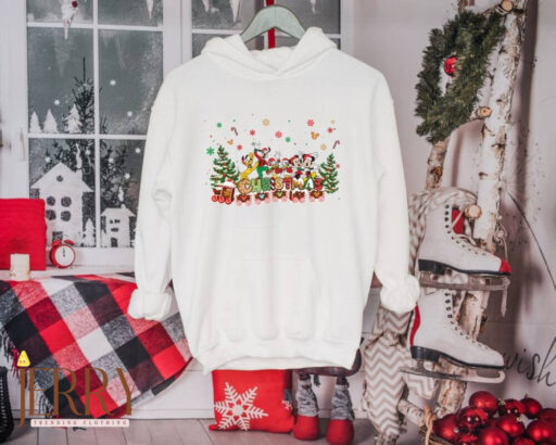 Mickey And Friends Christmas Shirt, Disney Gingerbread Train Christmas Shirt, Christmas Shirt, Christmas Gift, Disney Shirt, Xmax Gift