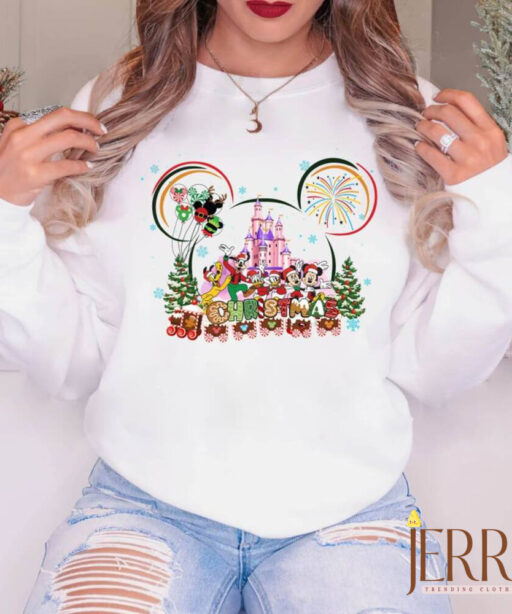 Mickey Ears Christmas Shirt, Magic Kingdom Christmas shirt, Disney Christmas Shirt, Santa Mickey Christmas Shirt, Santa Shirt, Xmax Shirt