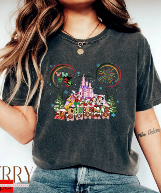 Mickey Ears Christmas Shirt, Magic Kingdom Christmas shirt, Disney Christmas Shirt, Santa Mickey Christmas Shirt, Santa Shirt, Xmax Shirt