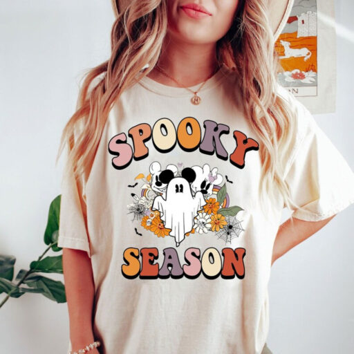 Mickey Ghost Spooky Season Shirt, Mickey Boo Halloween Shirt, Pumpkin Mickey, Disney Spooky Shirt, Disney Halloween Shirt, Disney Matching