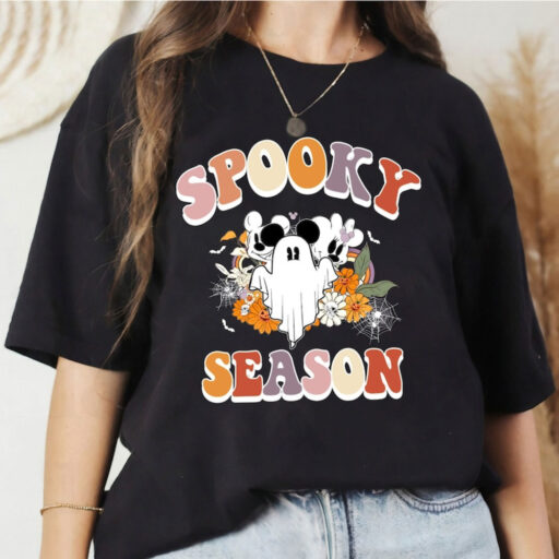 Mickey Ghost Spooky Season Shirt, Mickey Boo Halloween Shirt, Pumpkin Mickey, Disney Spooky Shirt, Disney Halloween Shirt, Disney Matching